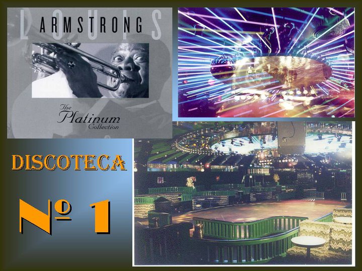 Cartel publicitario de la Discoteca Armstrong como discoteca número 1