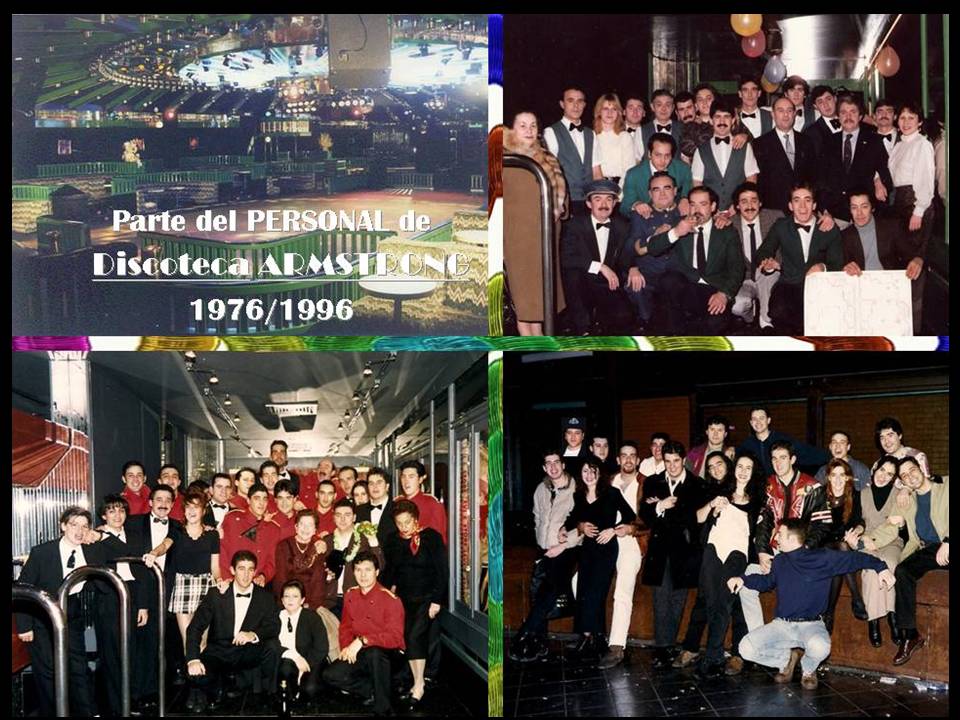 Fotografías del personal de la Discoteca Armstrong entre 1976 y 1996