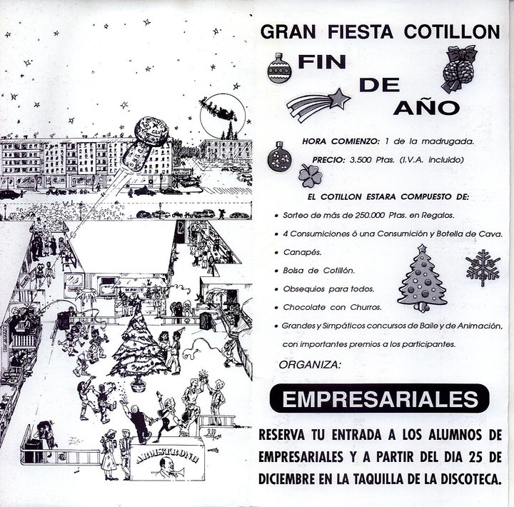 Cartel de la Gran Fiesta Cotillón de Fin de Año en Armstrong